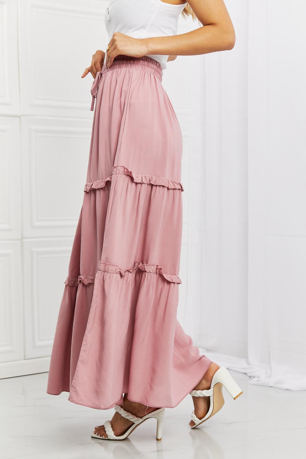 Zenana Summer Days Full Size Ruffled Maxi Skirt - Glamorous Boutique USA L.L.C.
