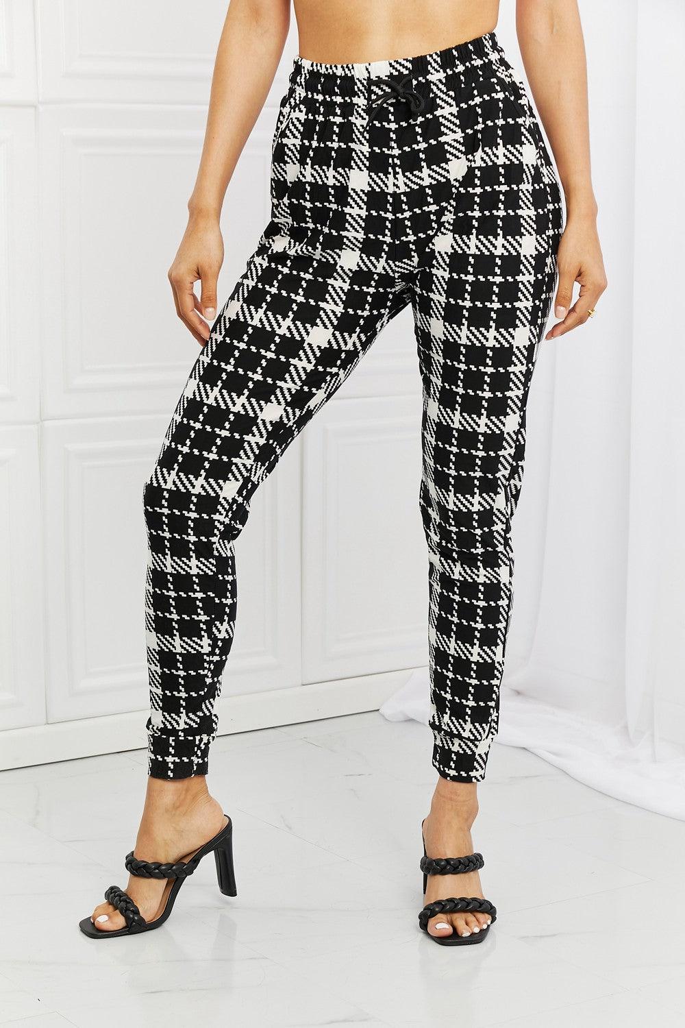 Leggings Depot Stay In Full Size Printed Joggers - Glamorous Boutique USA L.L.C.