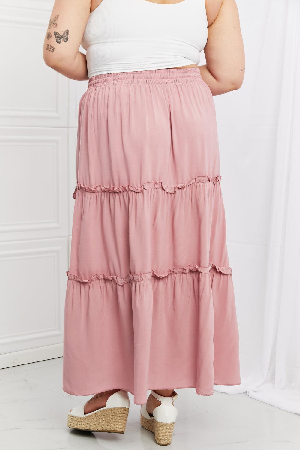 Zenana Summer Days Full Size Ruffled Maxi Skirt - Glamorous Boutique USA L.L.C.