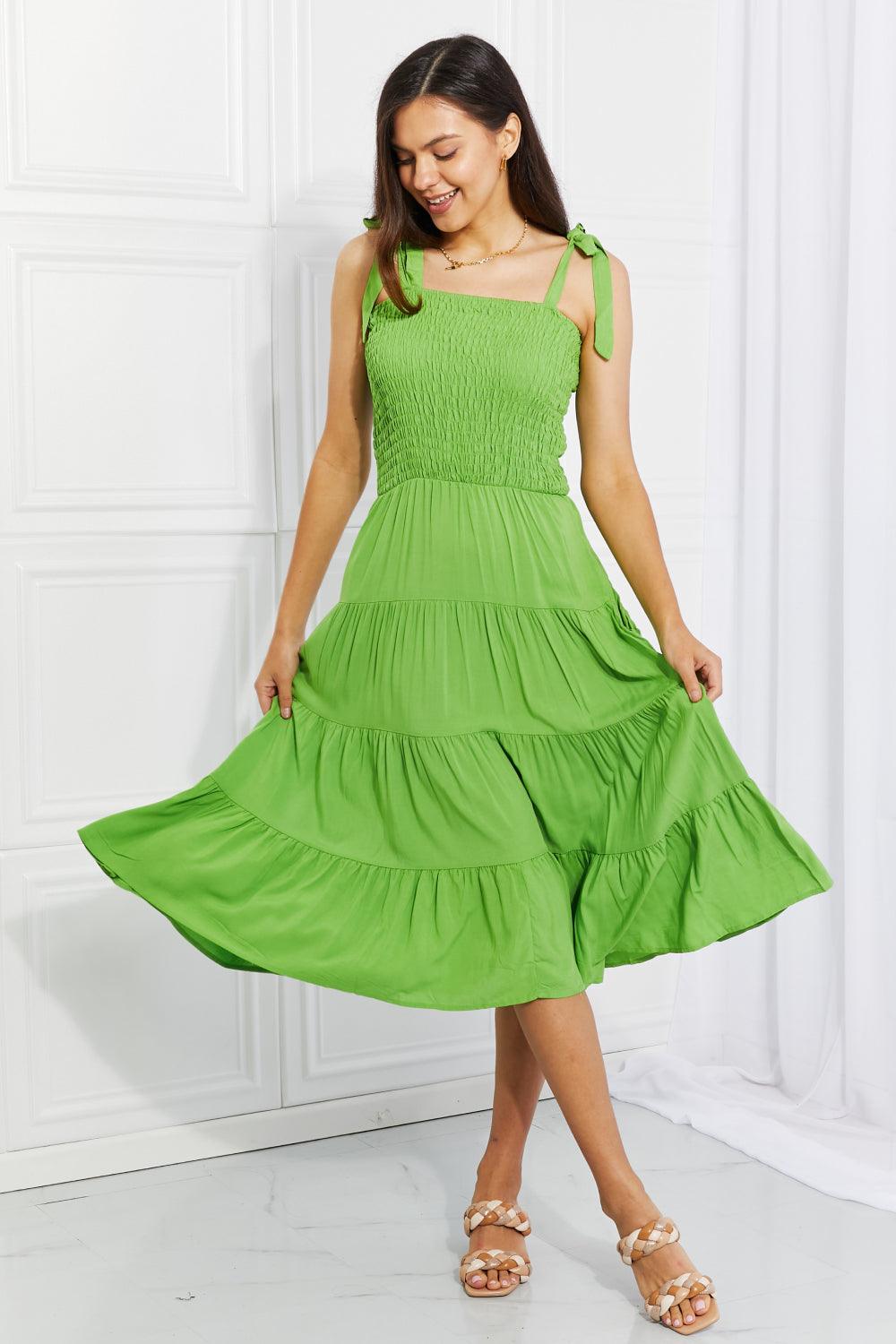 Culture Code Full Size Summer Solstice Smocked Tiered Dress - Glamorous Boutique USA L.L.C.