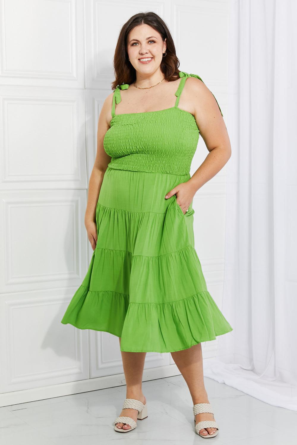 Culture Code Full Size Summer Solstice Smocked Tiered Dress - Glamorous Boutique USA L.L.C.