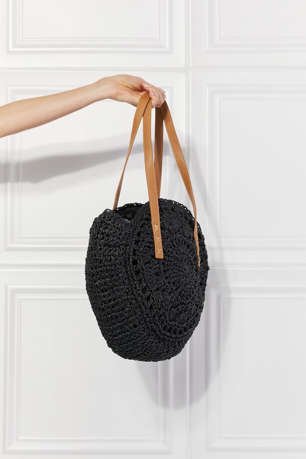 Justin Taylor C'est La Vie Crochet Handbag in Black - Glamorous Boutique USA L.L.C.