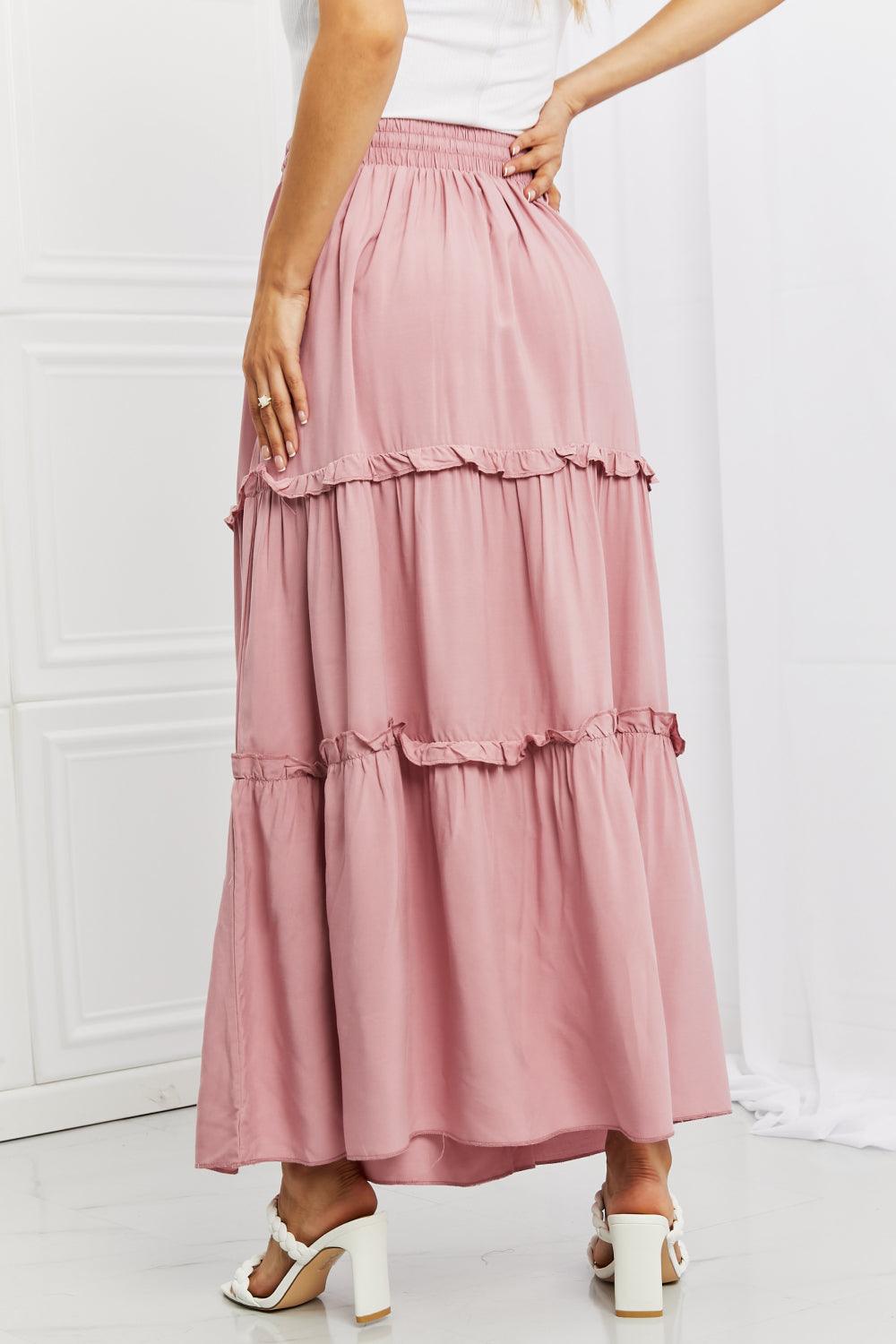 Zenana Summer Days Full Size Ruffled Maxi Skirt - Glamorous Boutique USA L.L.C.