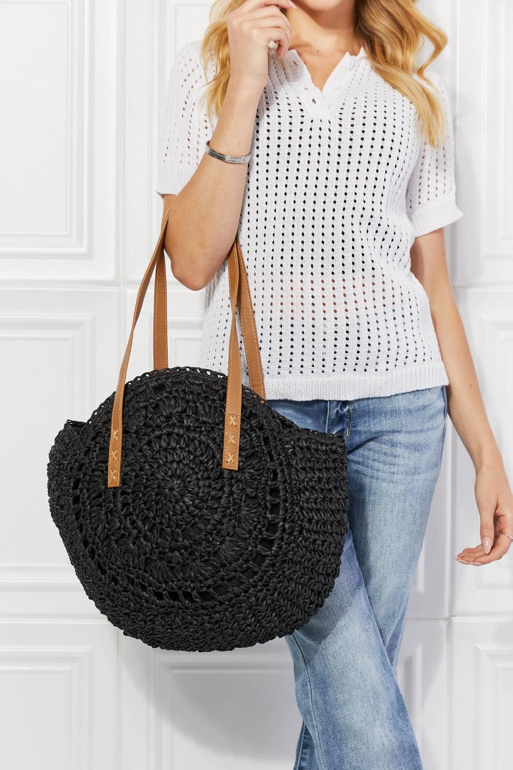 Justin Taylor C'est La Vie Crochet Handbag in Black - Glamorous Boutique USA L.L.C.