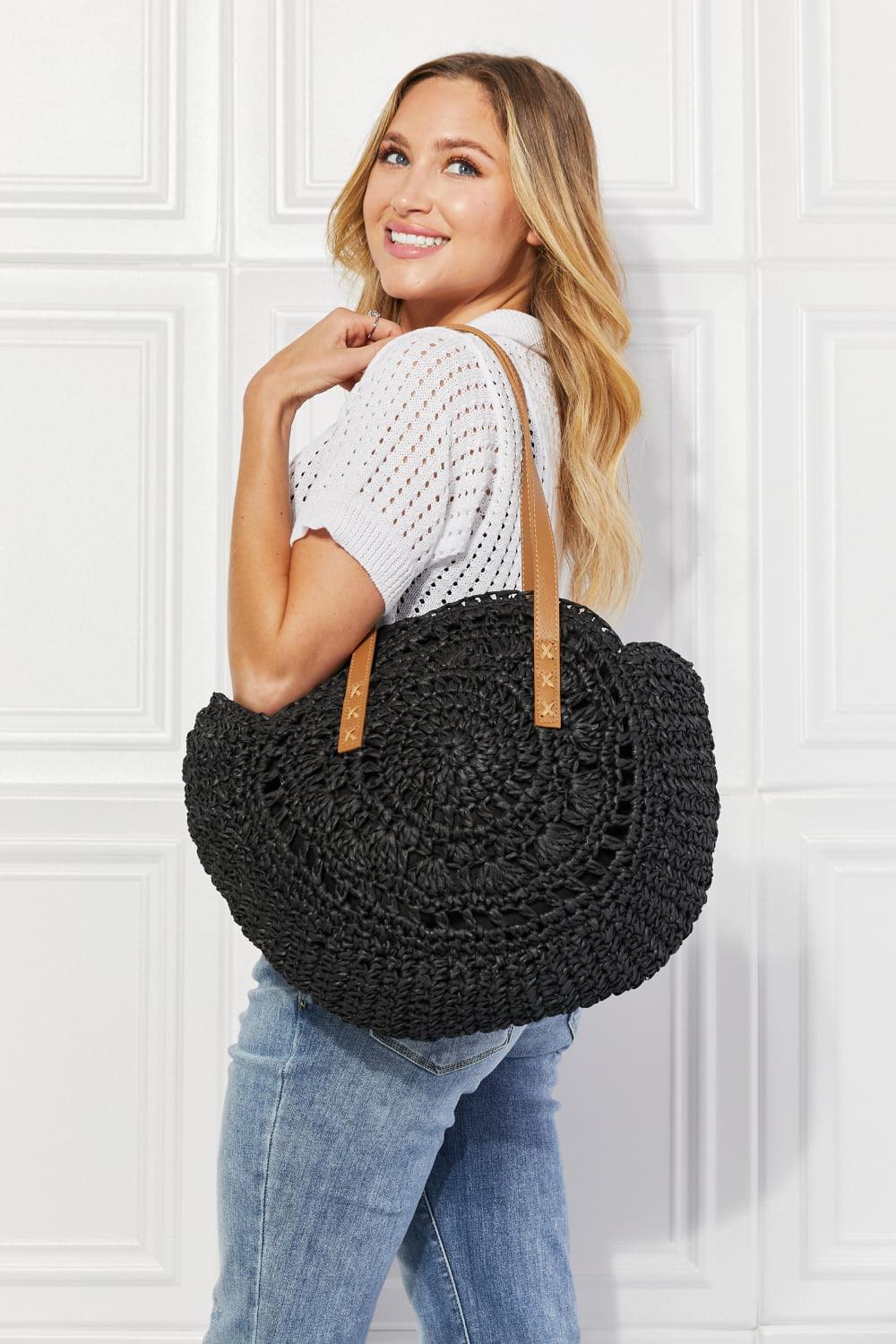 Justin Taylor C'est La Vie Crochet Handbag in Black - Glamorous Boutique USA L.L.C.