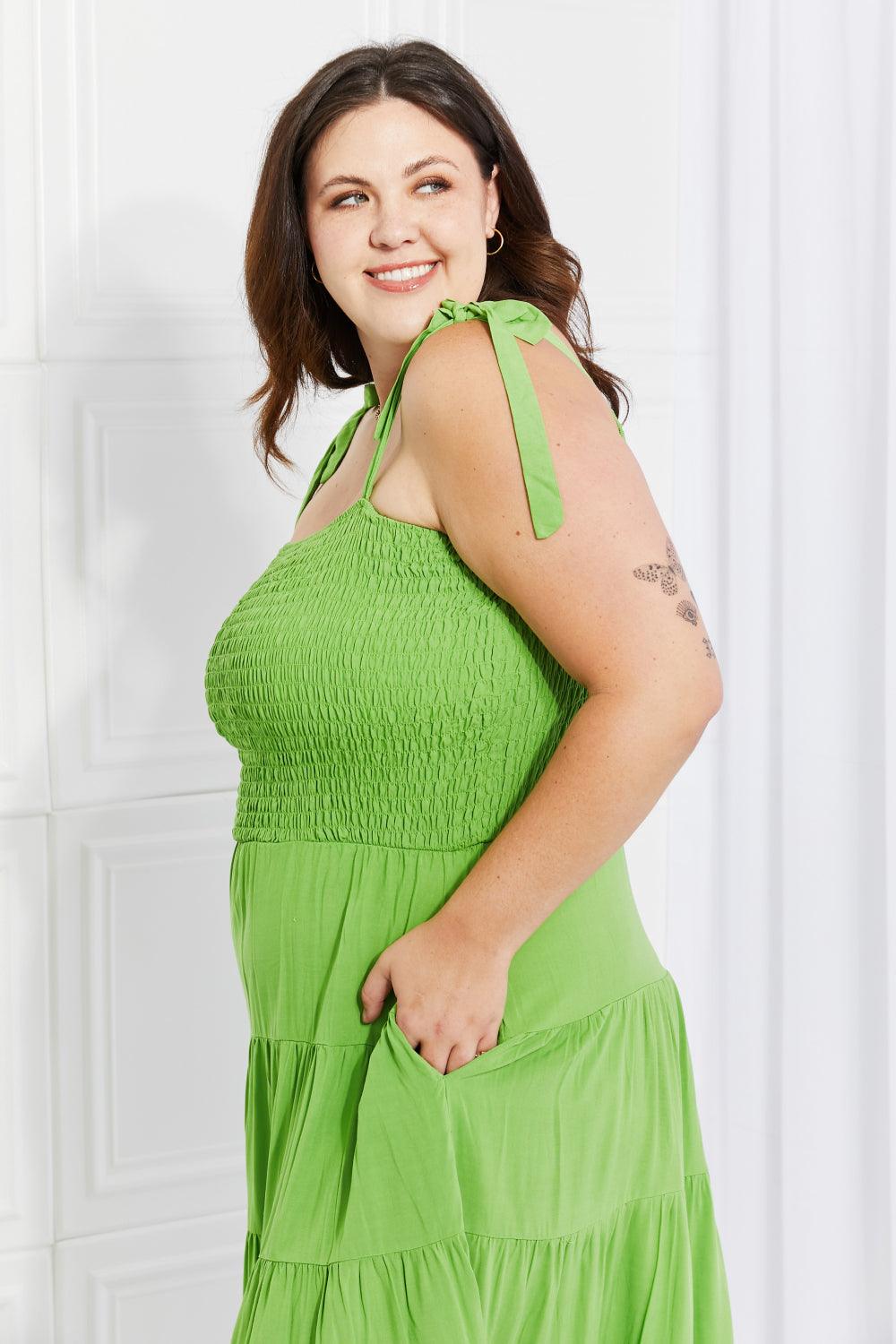 Culture Code Full Size Summer Solstice Smocked Tiered Dress - Glamorous Boutique USA L.L.C.