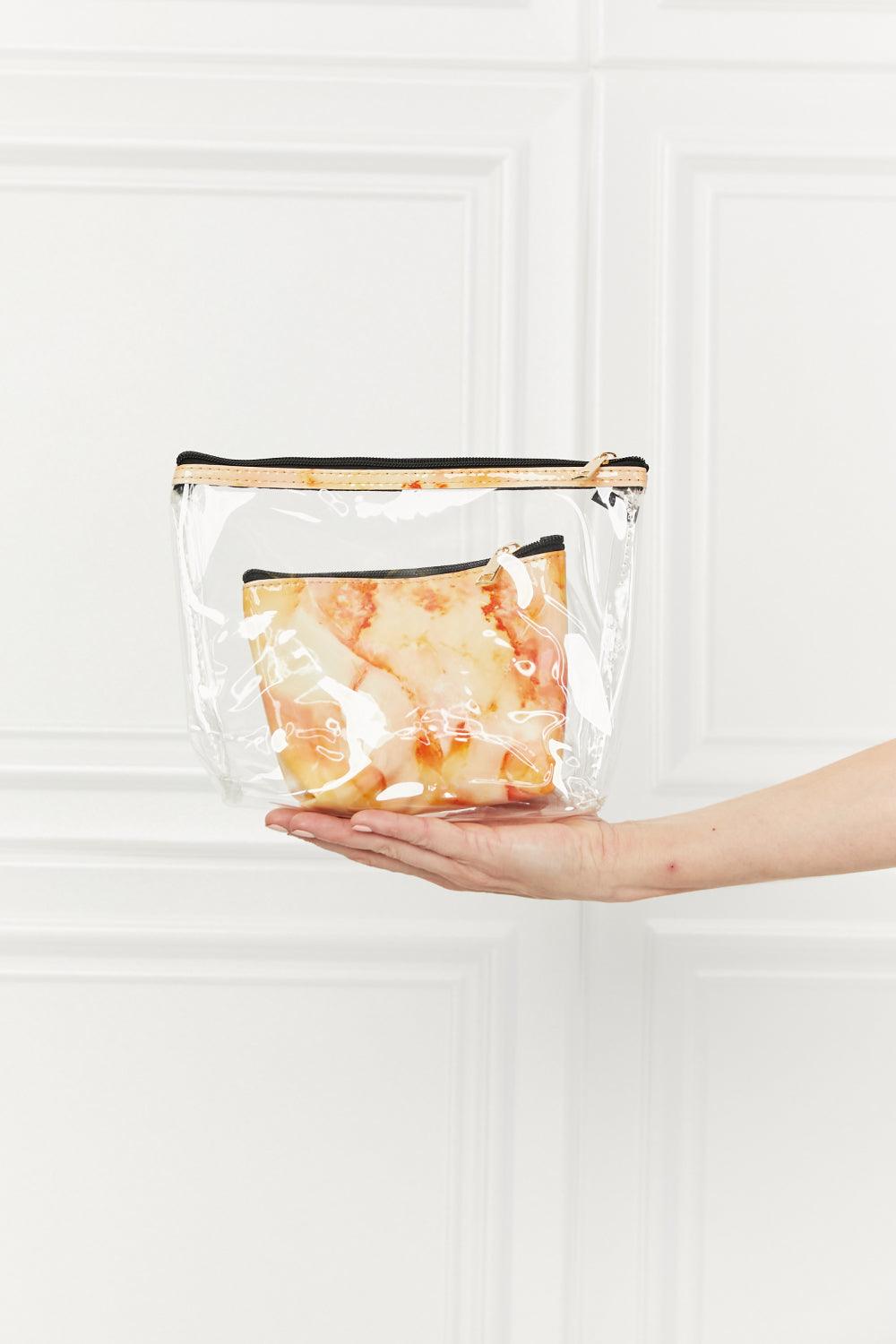 Justin Taylor Waiting For The Weekend 2 Piece Cosmetic Bag Set - Glamorous Boutique USA L.L.C.