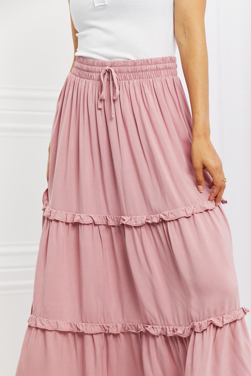 Zenana Summer Days Full Size Ruffled Maxi Skirt - Glamorous Boutique USA L.L.C.