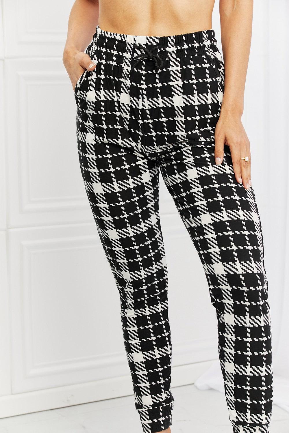 Leggings Depot Stay In Full Size Printed Joggers - Glamorous Boutique USA L.L.C.