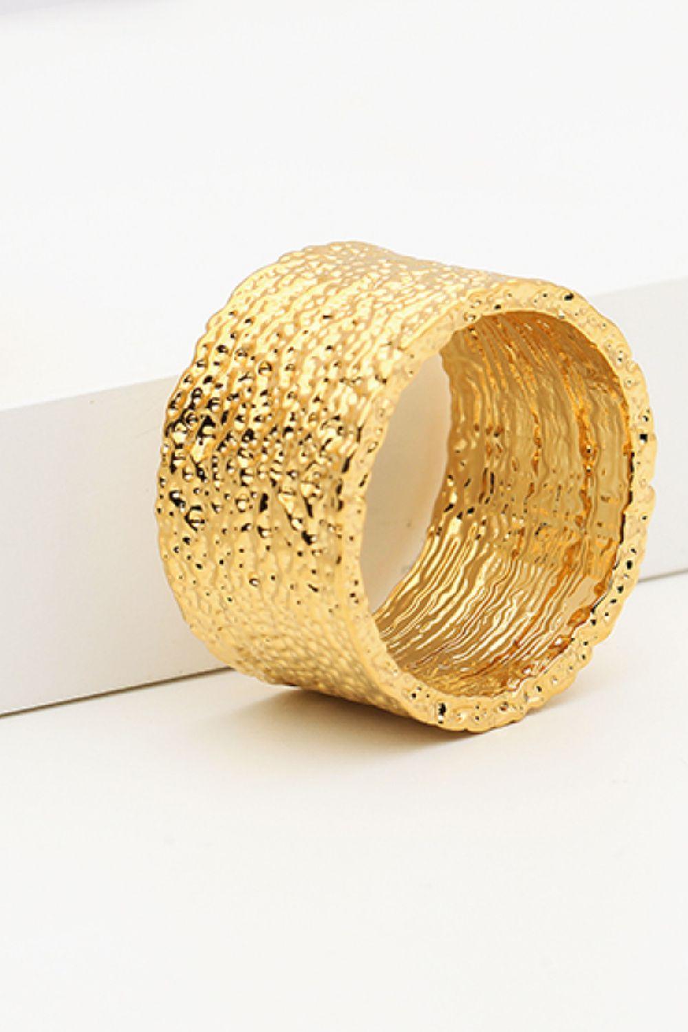 Textured Thick Band Ring - Glamorous Boutique USA L.L.C.