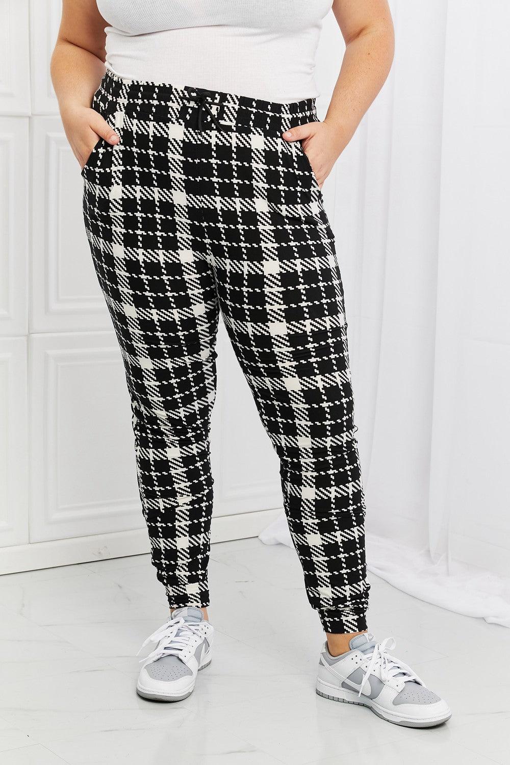 Leggings Depot Stay In Full Size Printed Joggers - Glamorous Boutique USA L.L.C.