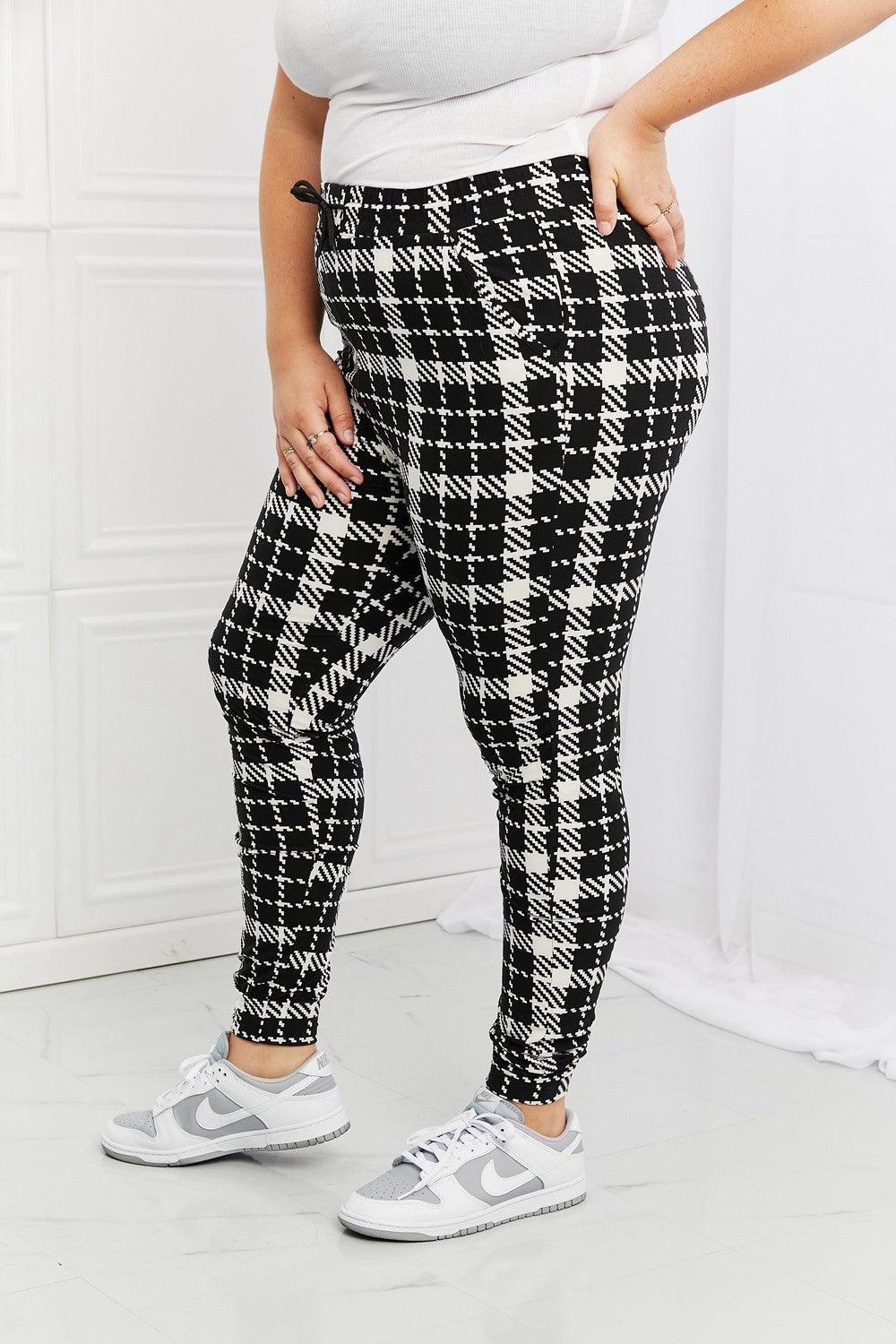 Leggings Depot Stay In Full Size Printed Joggers - Glamorous Boutique USA L.L.C.