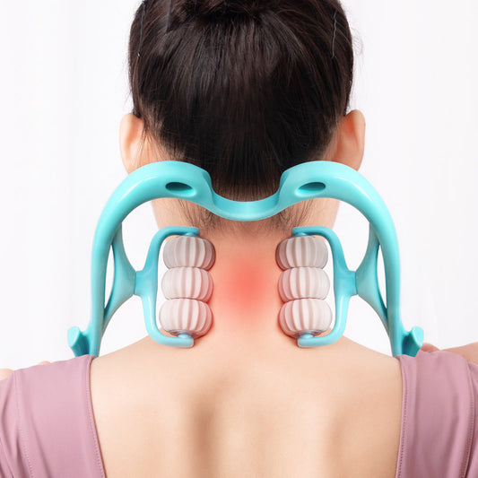 Multifunctional Manual Six-wheel Neck-Roller Massager