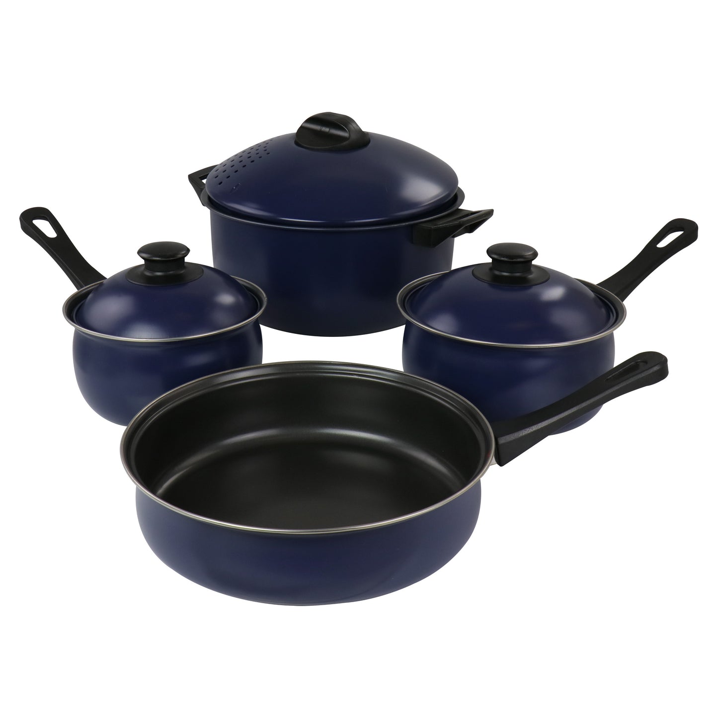 Gibson Oceania 7 Piece Steel Cookware Set