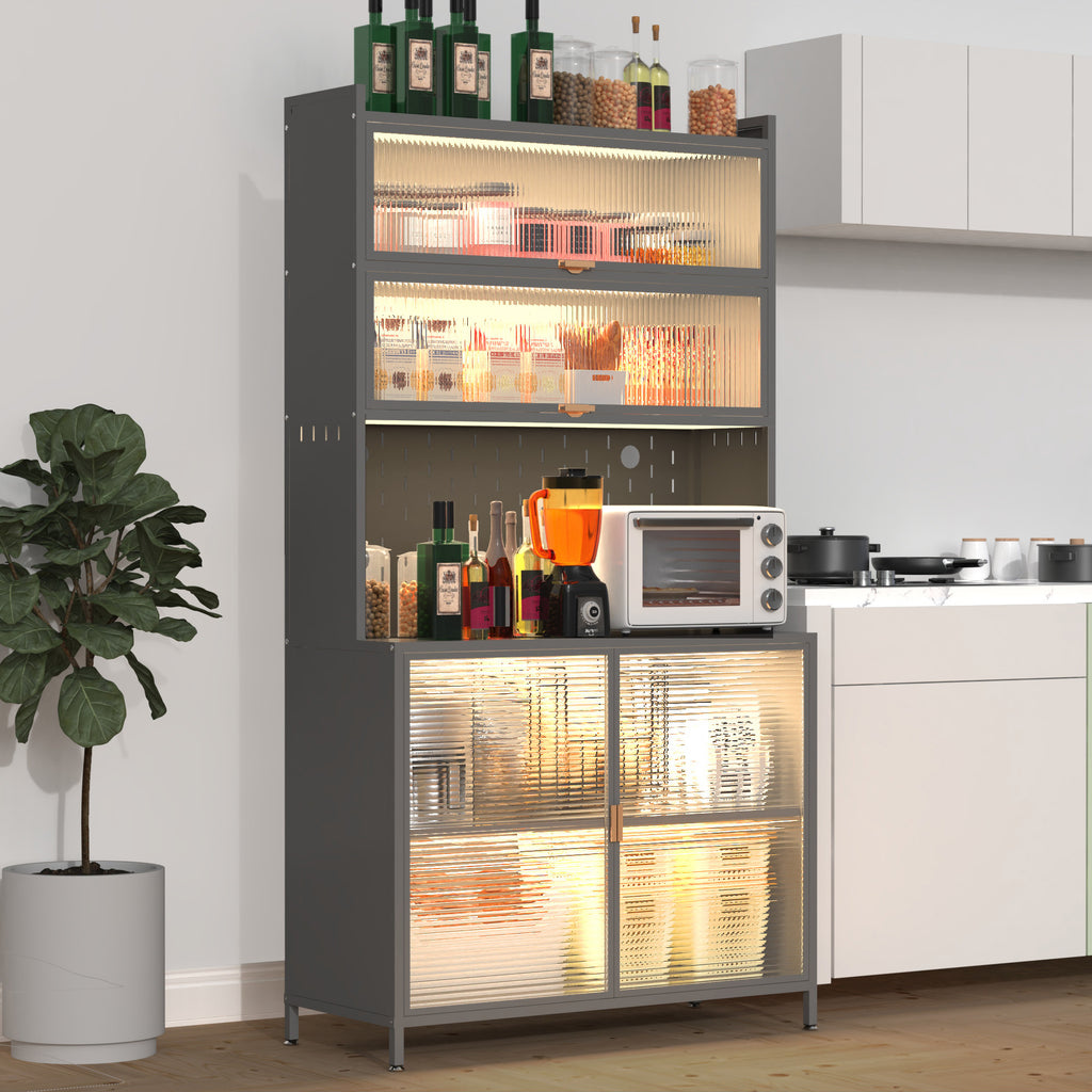 6 Level Flip Door Pantry Cabinet