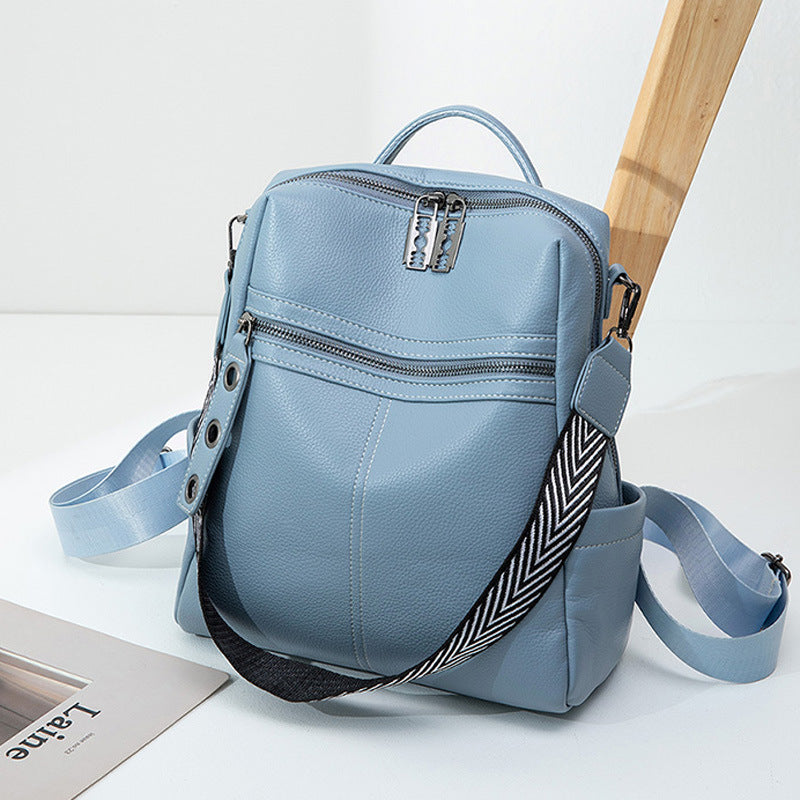 Women's Arrow Stitch PU Leather Backpack