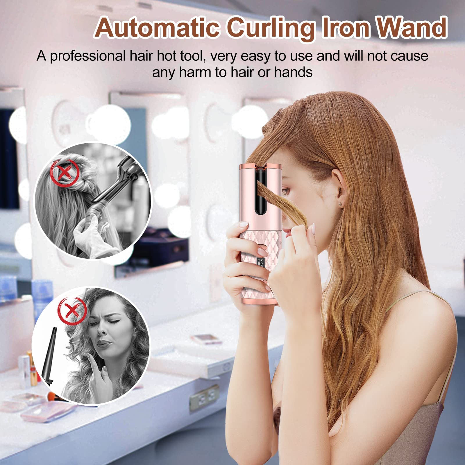 Portable Automatic Ceramic Hair Curler