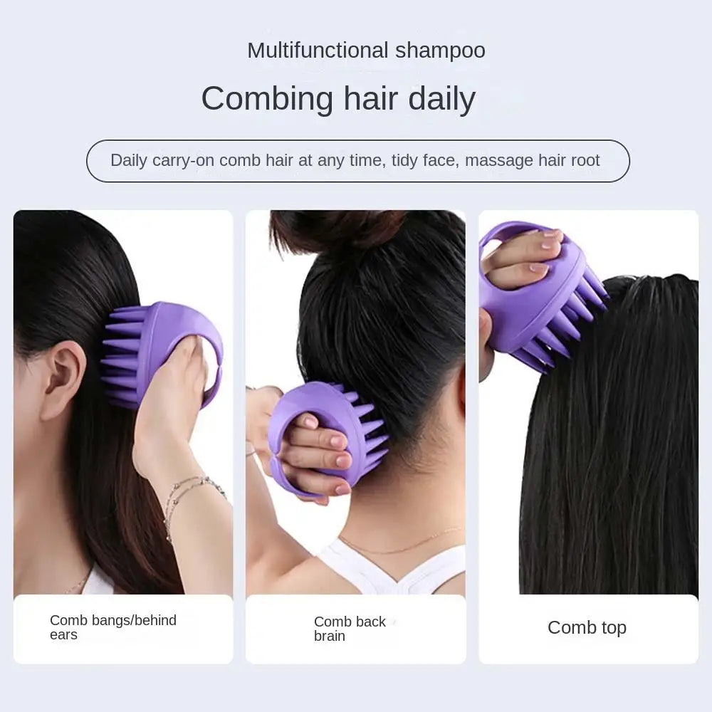 Portable Long Tooth Handheld Shampoo Brush & Scalp Massage Brush