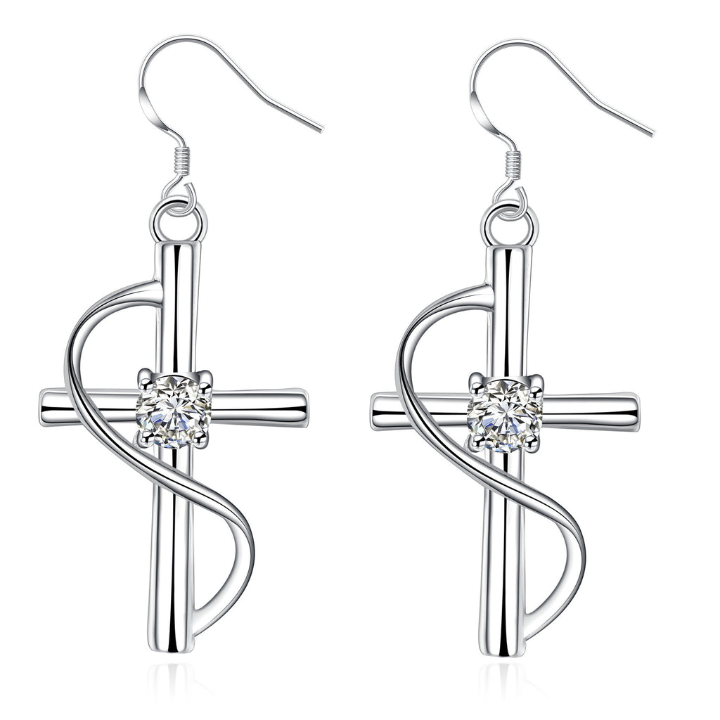 New Elongated Cross-border Earrings