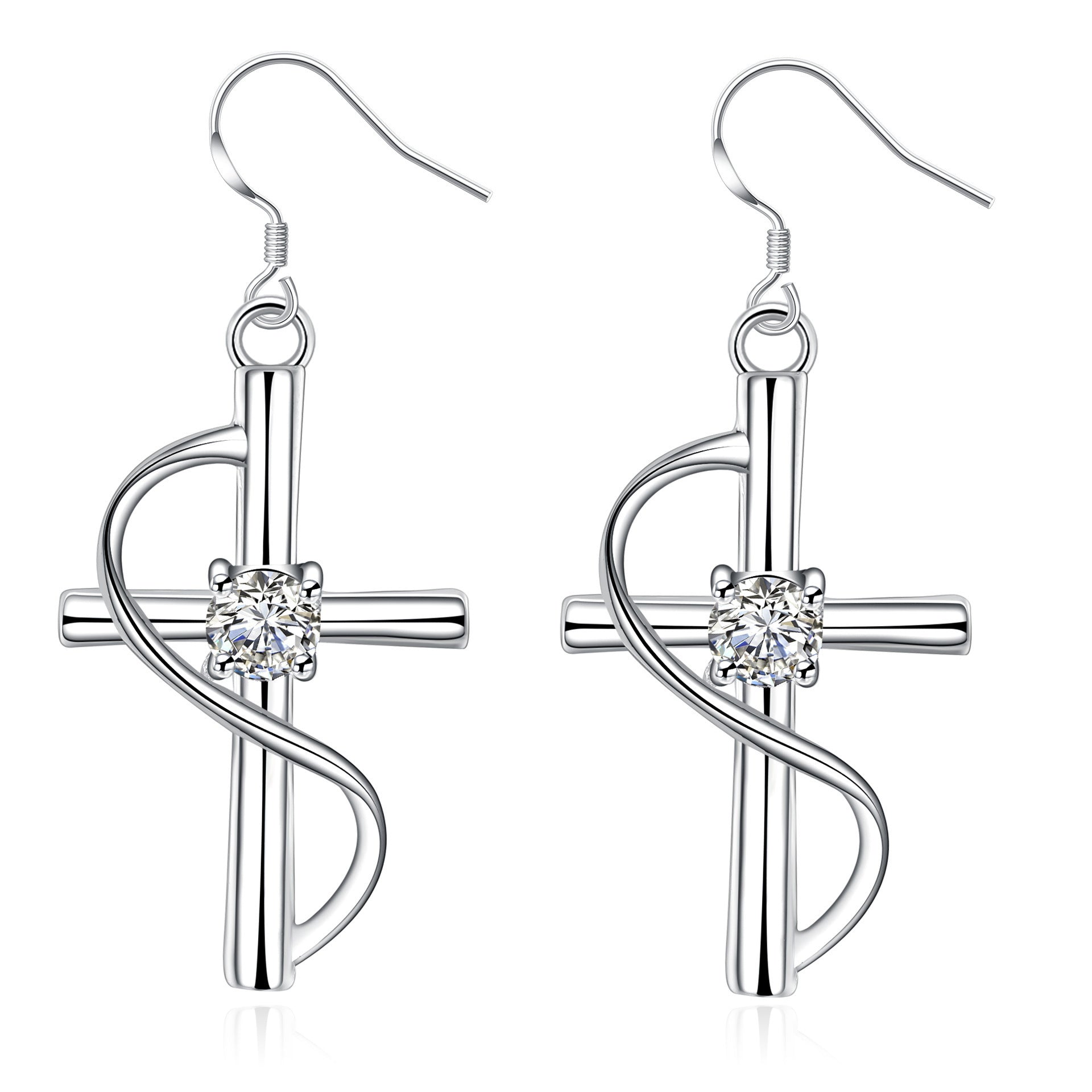 New Elongated Cross-border Earrings