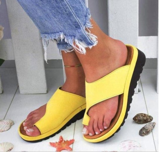 Womens Toe Sleeve Flat Sandal