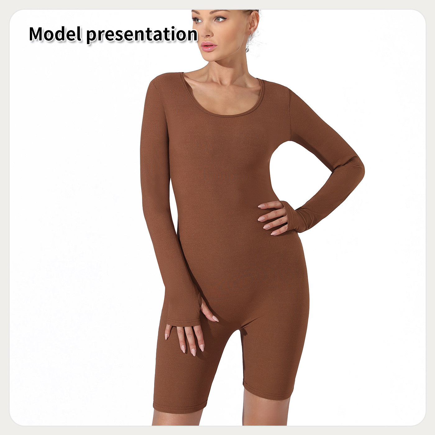 Women's Simple Solid Color Midi Activewear Jumpsuit