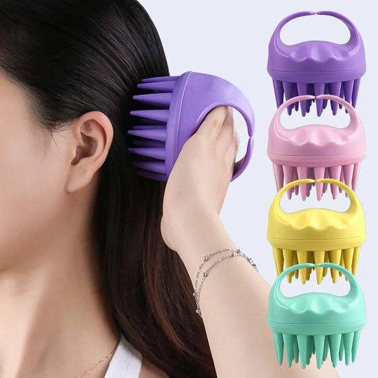 Portable Long Tooth Handheld Shampoo Brush & Scalp Massage Brush