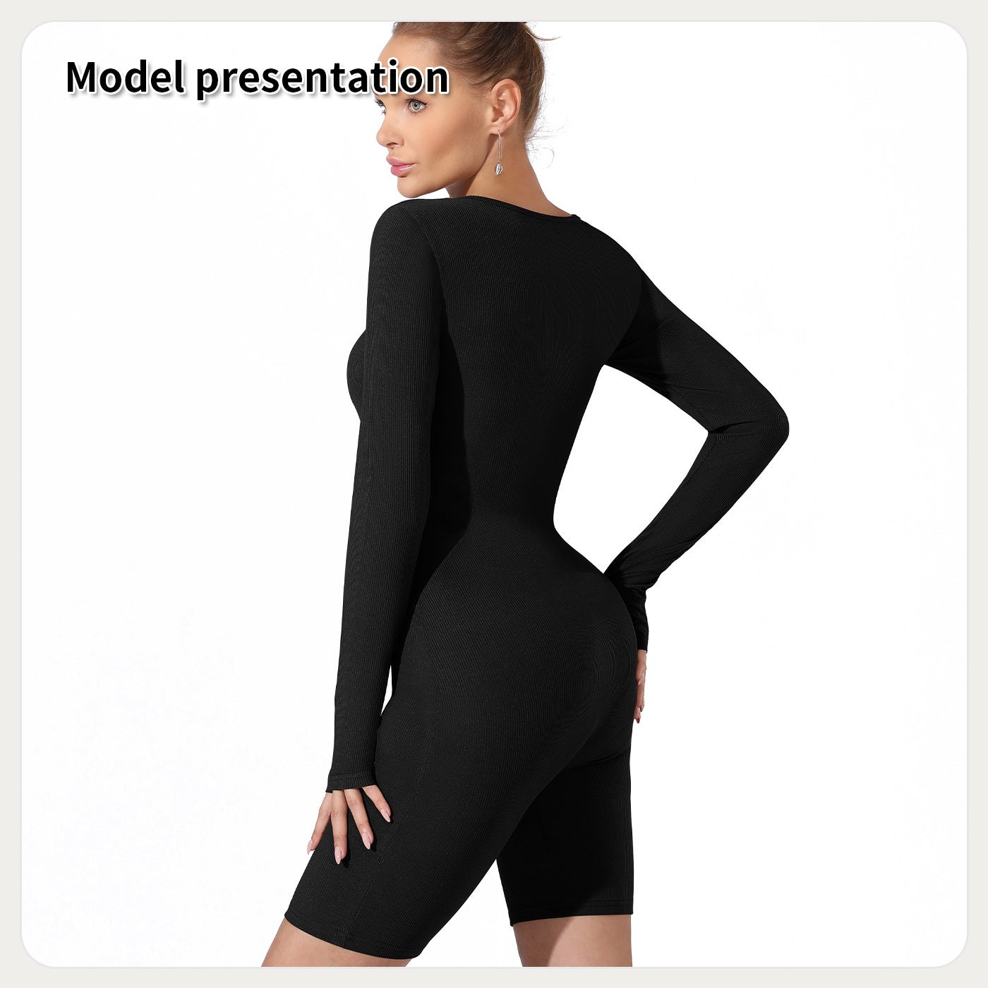Women's Simple Solid Color Midi Activewear Jumpsuit
