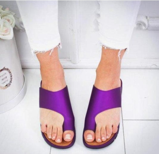 Womens Toe Sleeve Flat Sandal