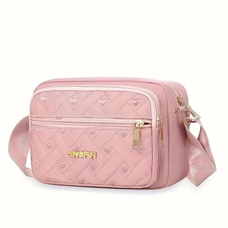 New Oxford Cloth Multi-Layer Crossbody Embroidery Bag