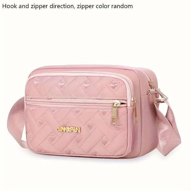 New Oxford Cloth Multi-Layer Crossbody Embroidery Bag