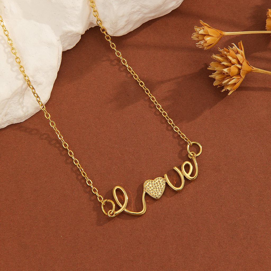 1pc Simply Exquisite Sparkling Symbol 8/Love Pendant Necklace