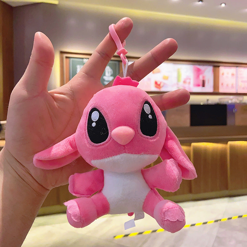 Plush Dinosaur Doll Doll Stitch Key Pendant Cartoon Cute Schoolbag Pendant Couple Gift Keychain