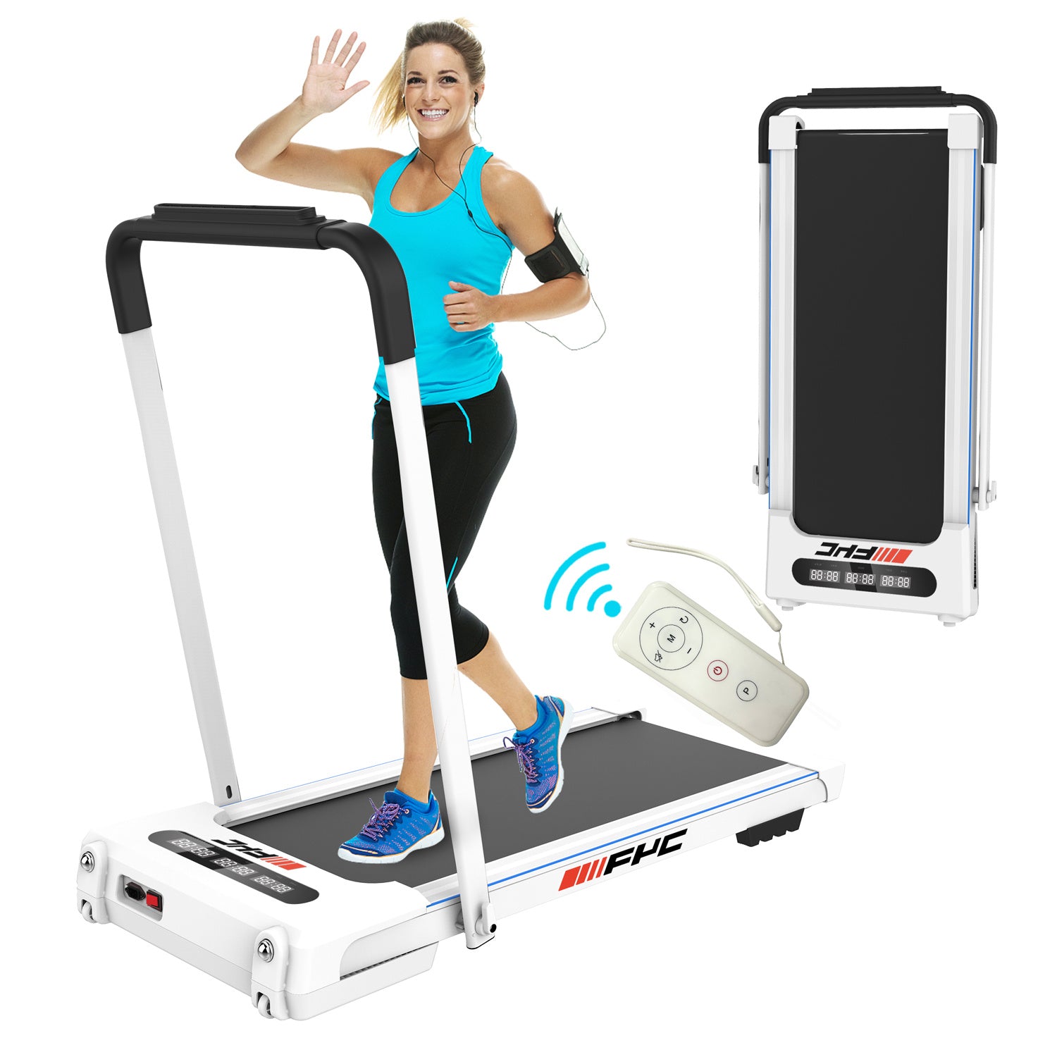LED Display Walking/Running Treadmill w/Remote