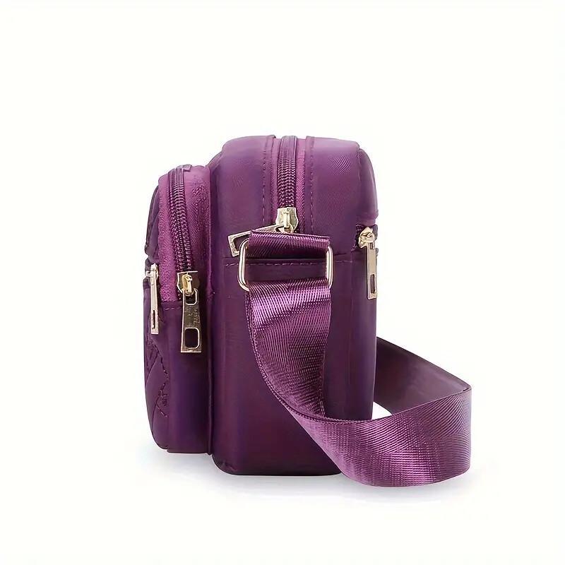 New Oxford Cloth Multi-Layer Crossbody Embroidery Bag
