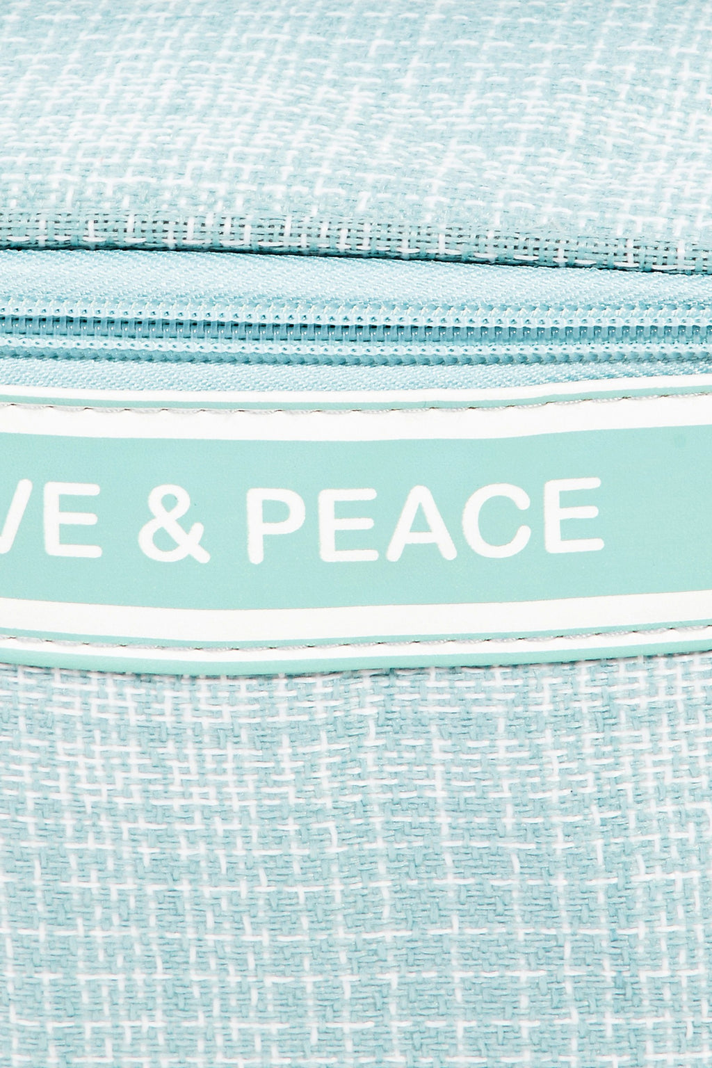 Fame Love & Peace Striped Handle Bag