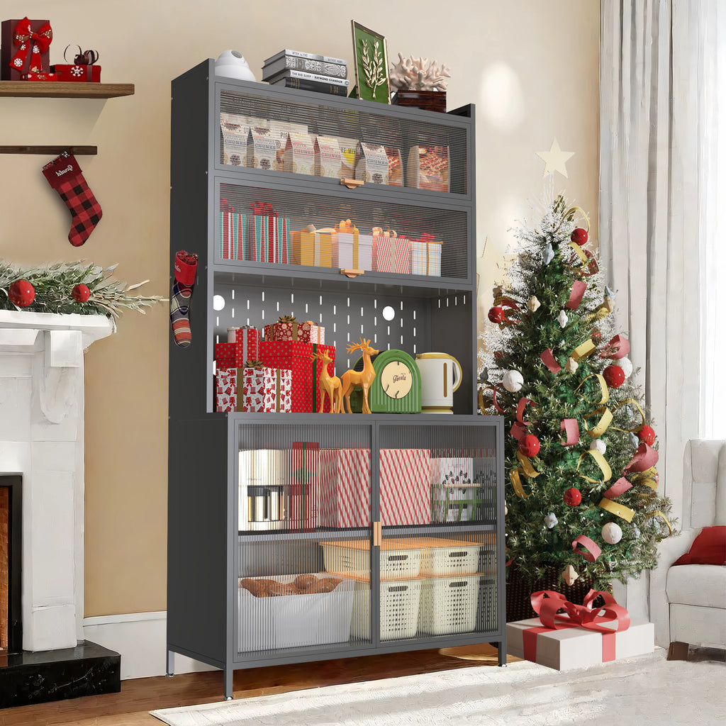 6 Level Flip Door Pantry Cabinet