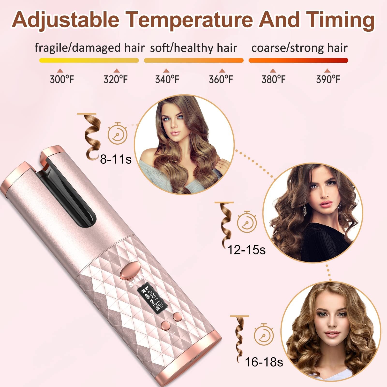 Portable Automatic Ceramic Hair Curler