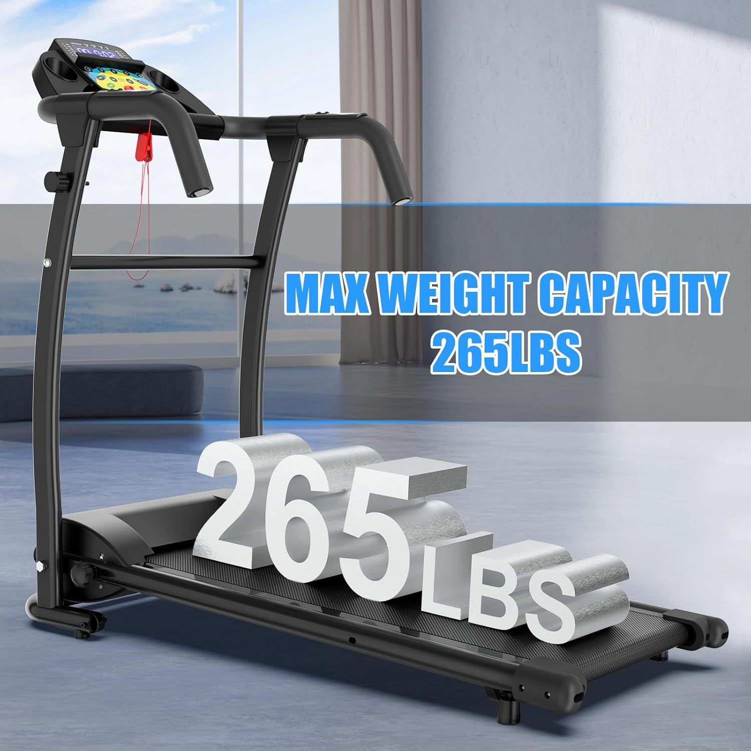 Foldable Under Desk Treadmill w/Remote