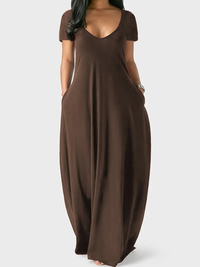 The Flow Maxi Pocketed Dress