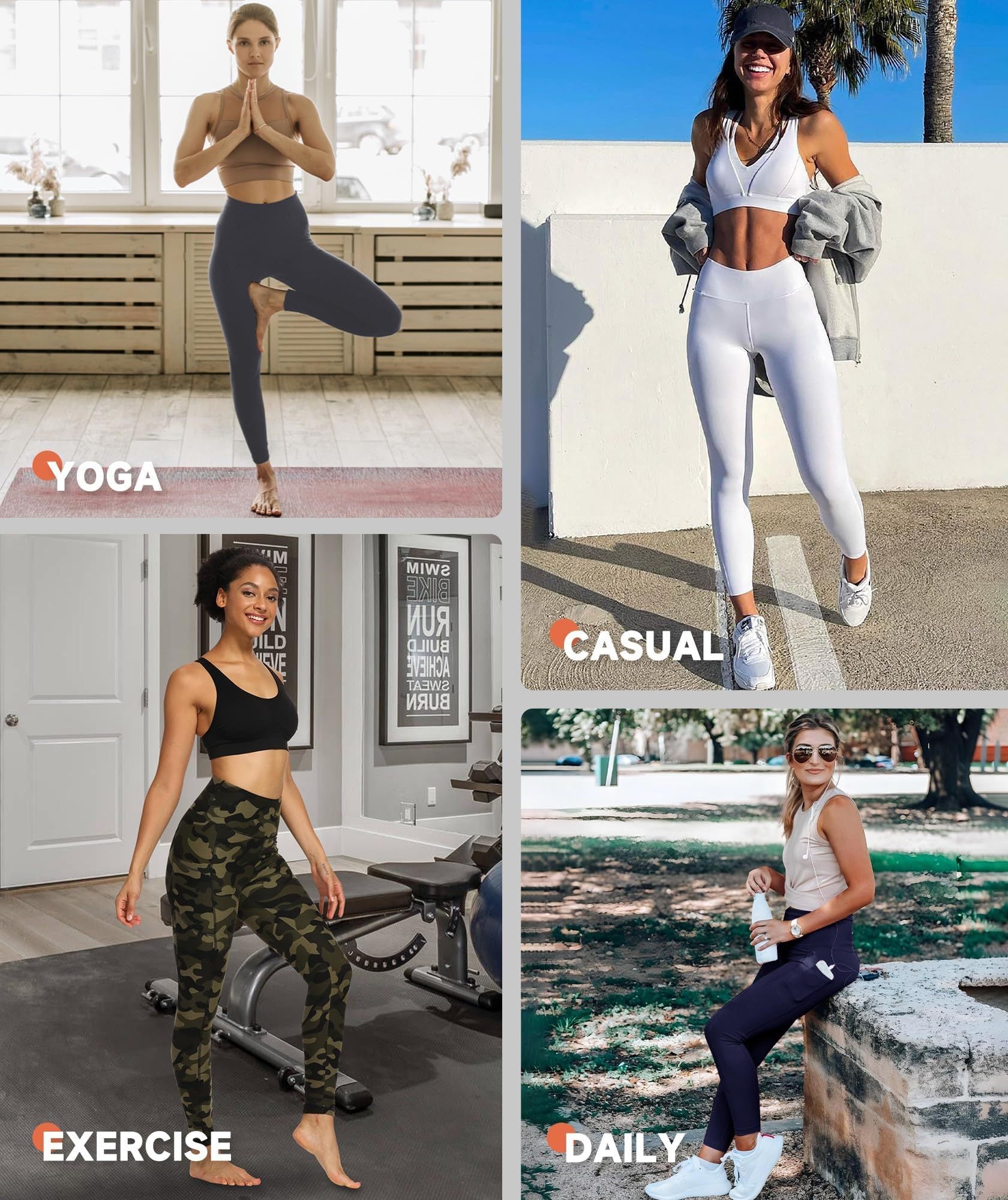 Leggings - Cropped High-waisted Solid Navy