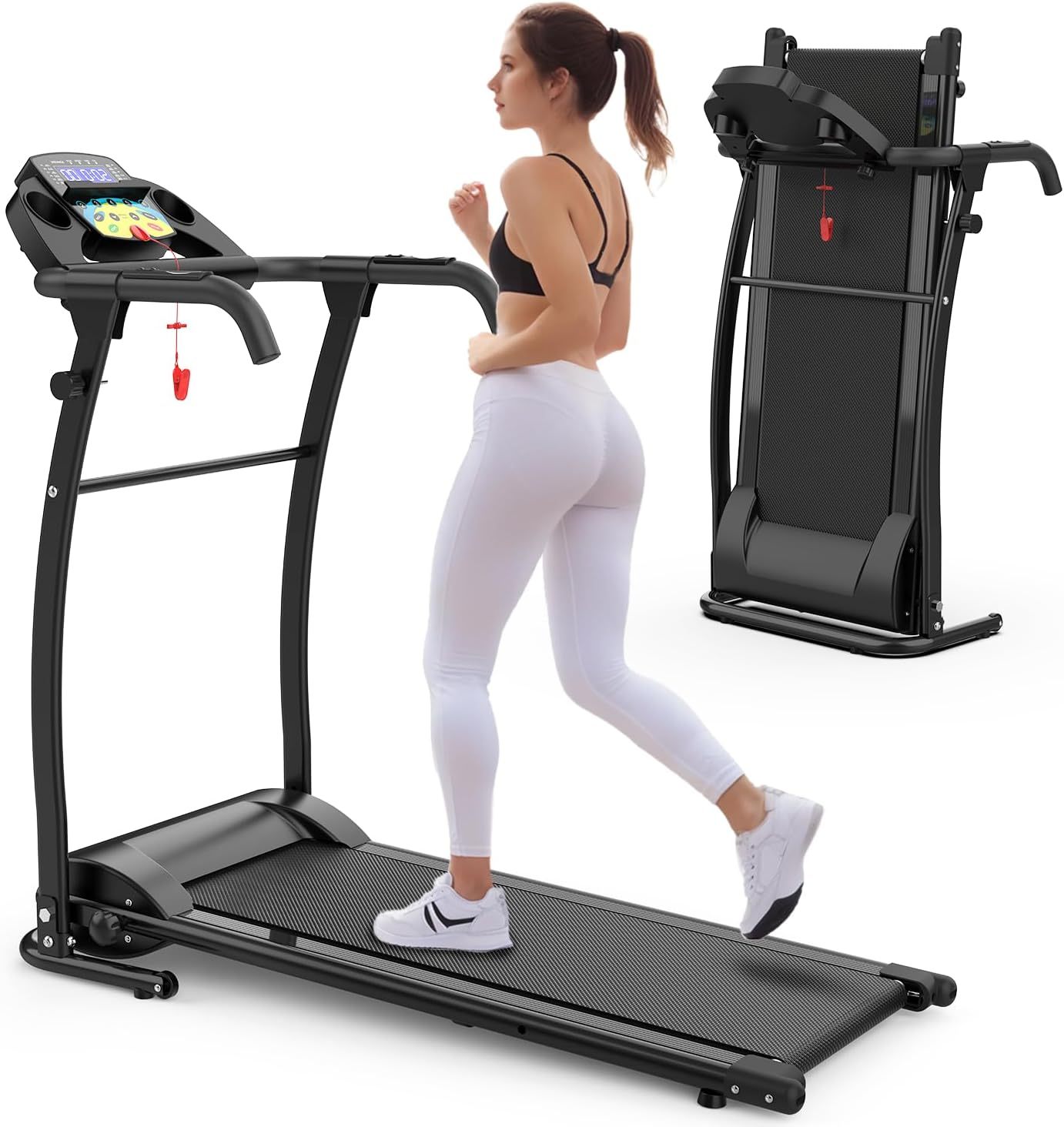 Foldable Under Desk Treadmill w/Remote