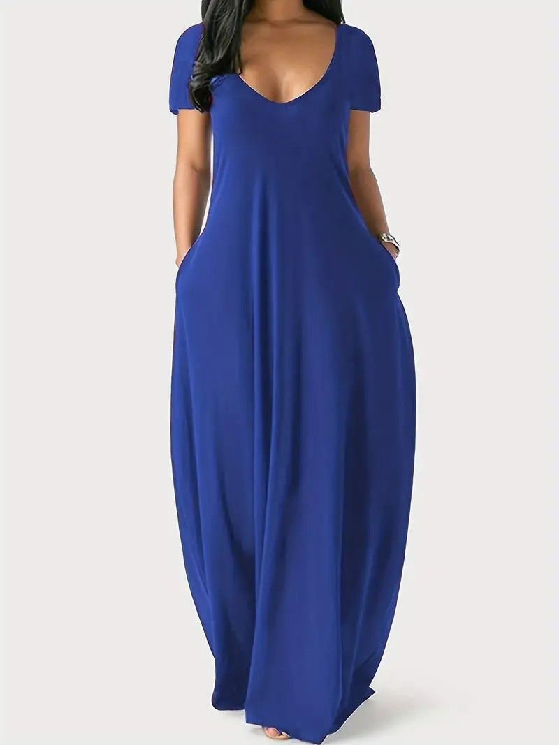 The Flow Maxi Pocketed Dress
