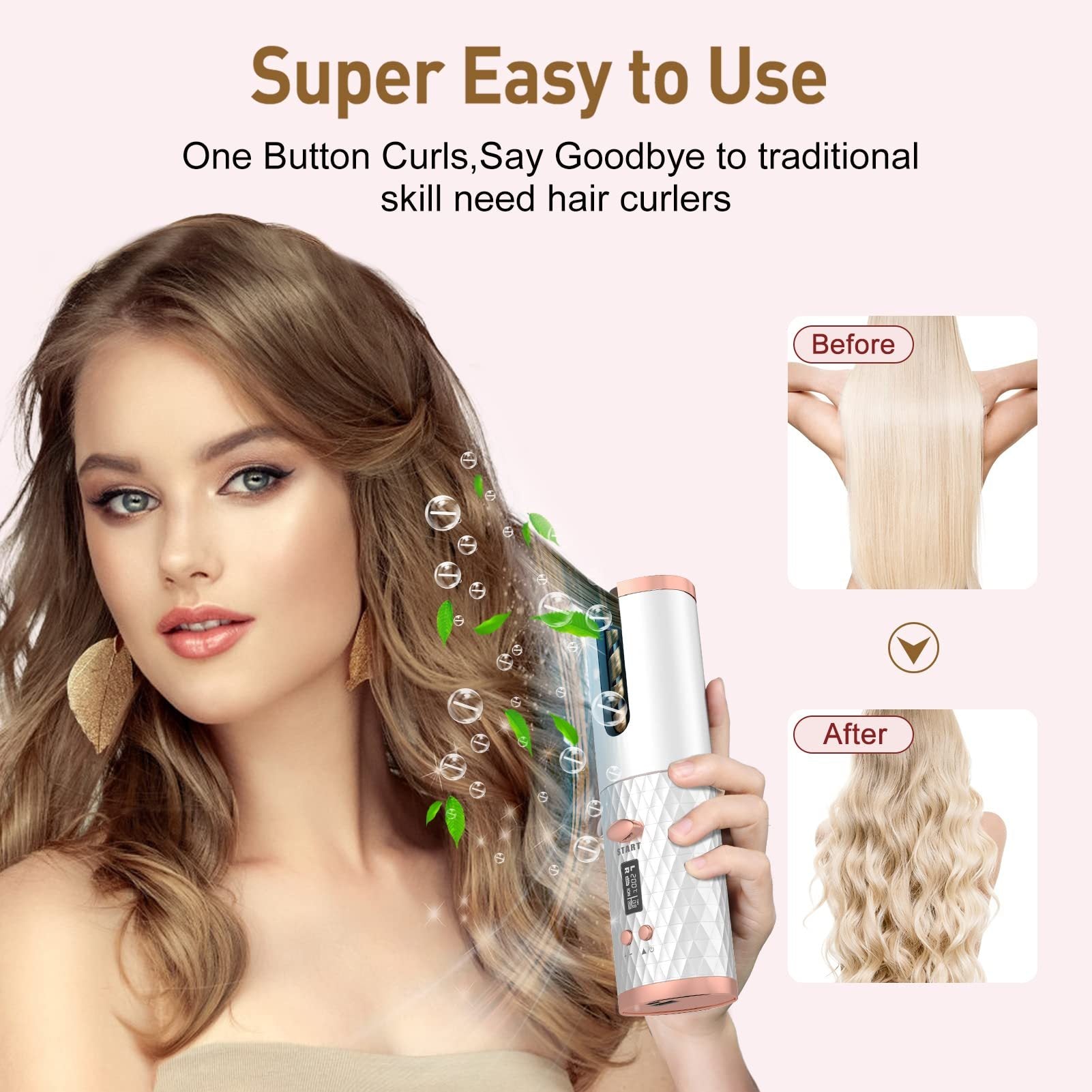 Portable Automatic Ceramic Hair Curler