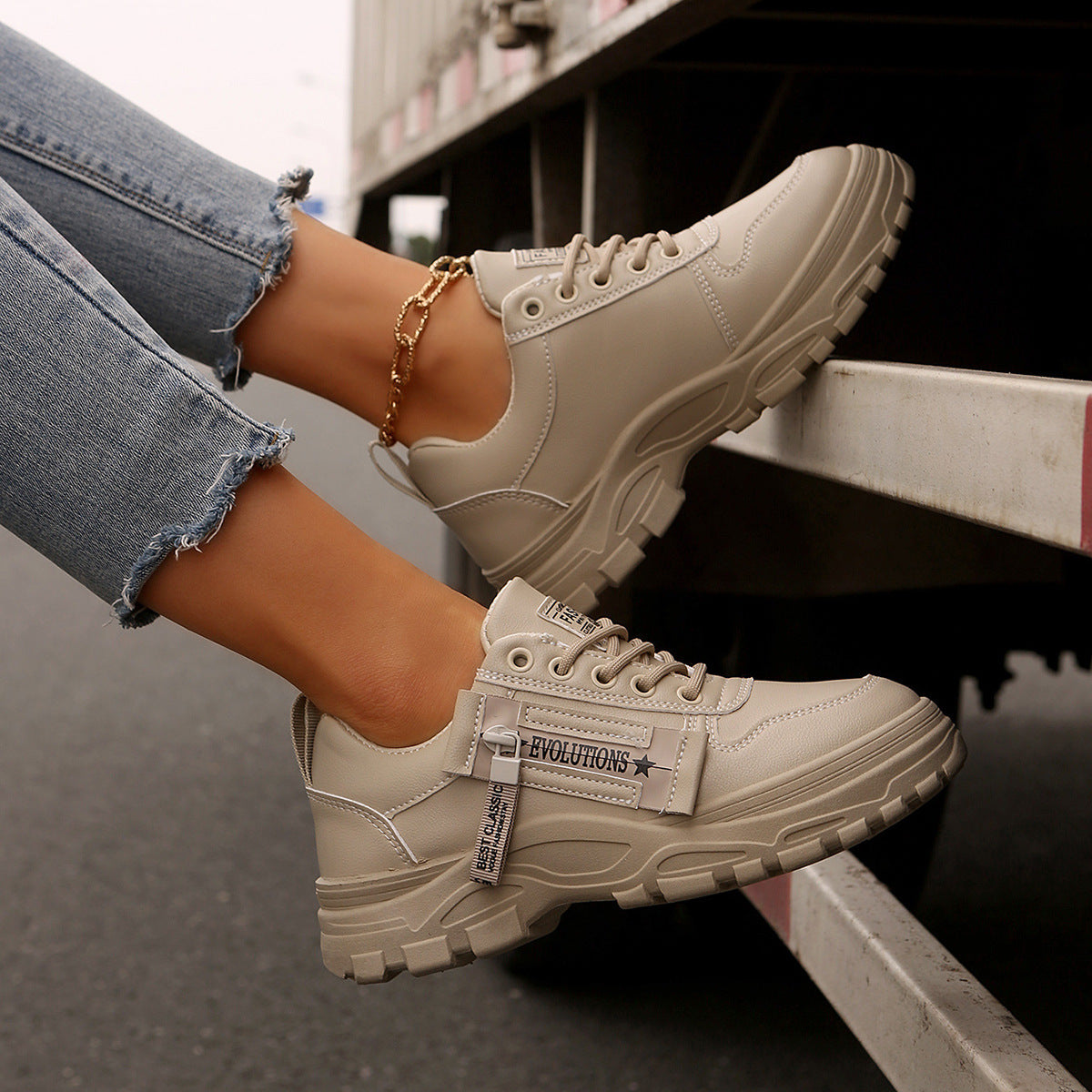 EVOLUTIONS Womens Sports Sneakers