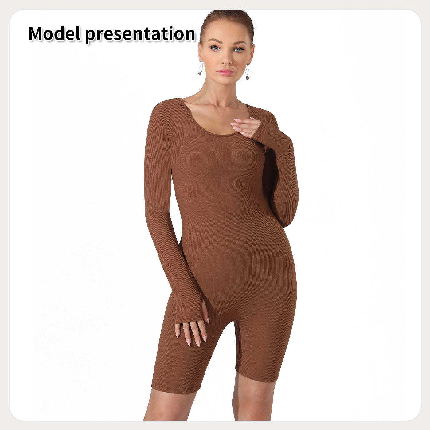 Women's Simple Solid Color Midi Activewear Jumpsuit