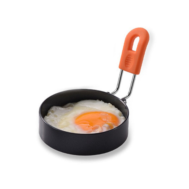 Creative thickened stainless steel non stick coating circular egg fryer hamburger patty mold