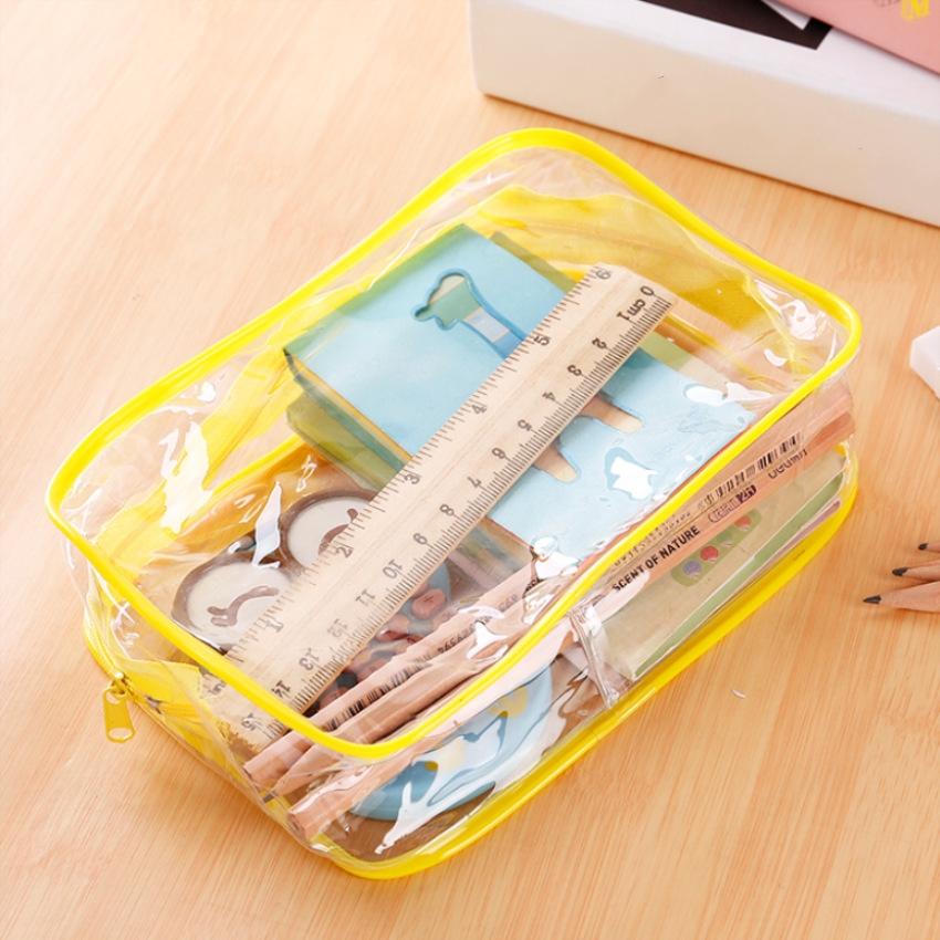 eTya Travel PVC Cosmetic Bags Women Transparent Clear Zipper Makeup Bags Organizer Bath Wash Make Up Tote Handbags Case