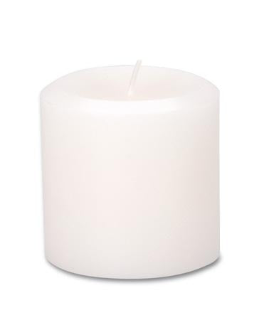 Pillar Candle White Linen Scented 2.8 X 2.8 Inches