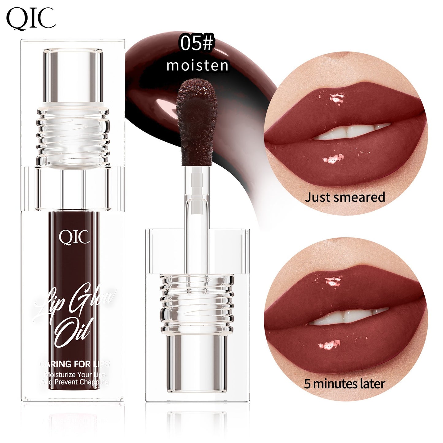 QIC color-changing lip oil Lip Oil lip oil moisturizing lips lip gloss lip gloss oil